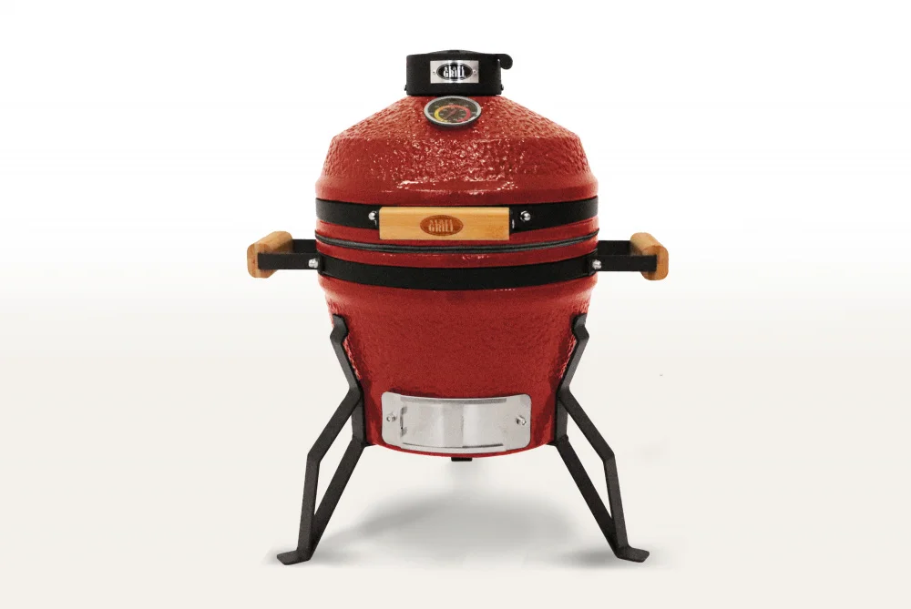  Керамический гриль-барбекю 13 дюймов (красный) (33 см) по низким ценам в Томске и Северске