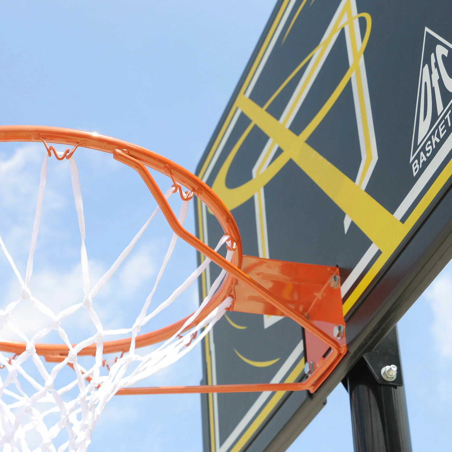 Реальное фото Мобильная баскетбольная стойка DFC 80х58см п/э KIDSD1 от магазина СпортСЕ