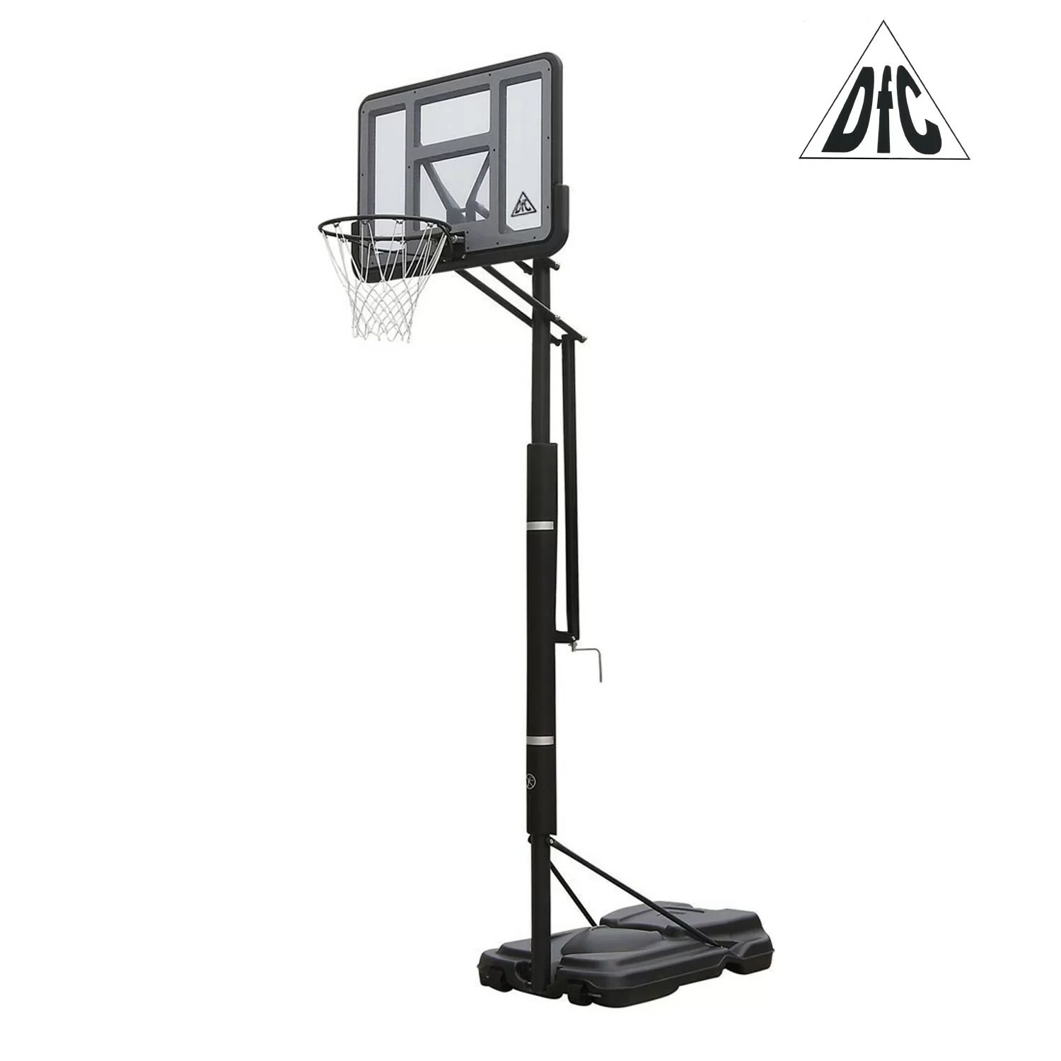 Реальное фото Баскетбольная мобильная стойка DFC STAND44PVC1 110x75cm ПВХ винт.регулировка от магазина СпортСЕ