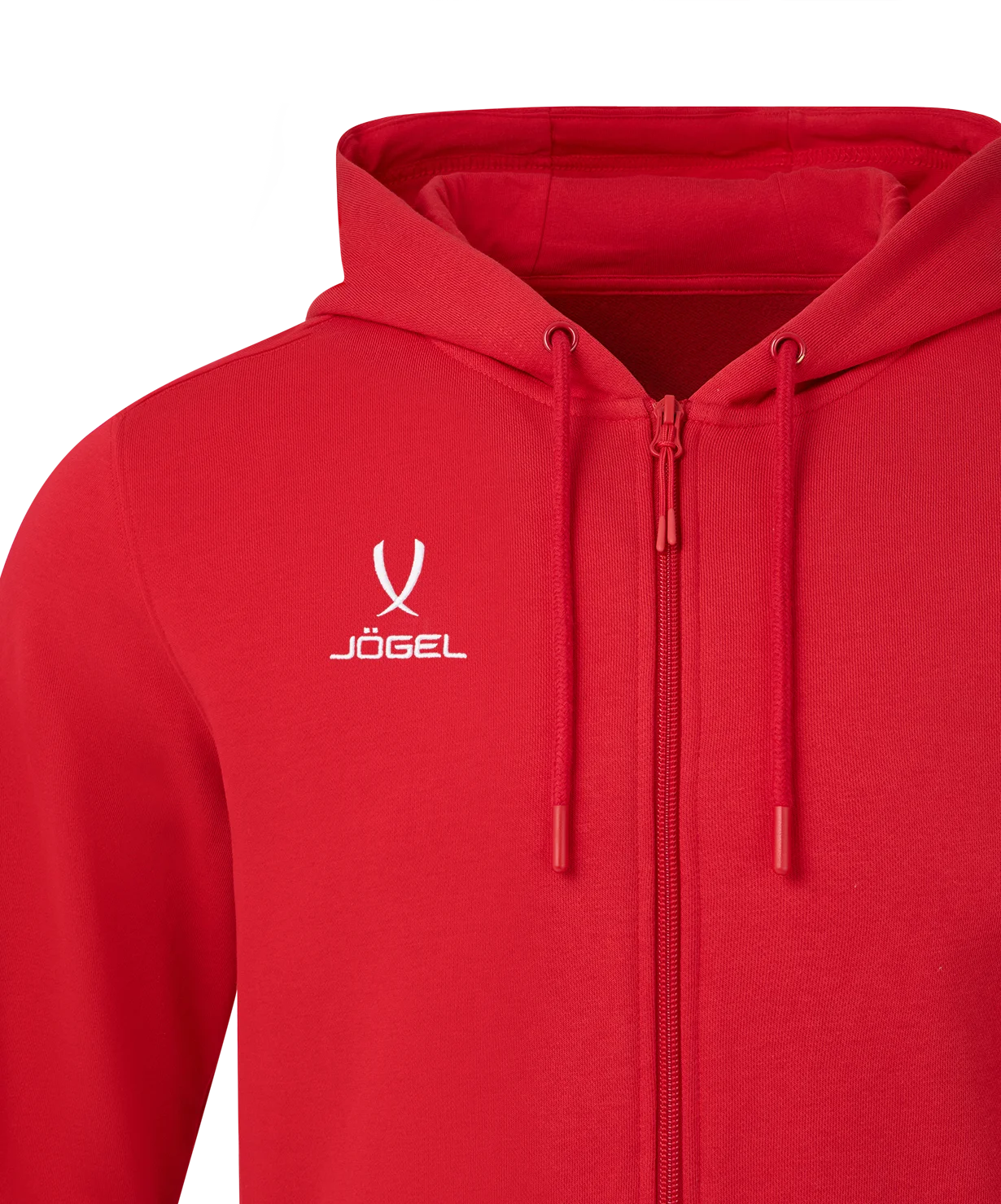  Худи на молнии ESSENTIAL Cotton FZ Hoodie, красный по низким ценам в Томске и Северске