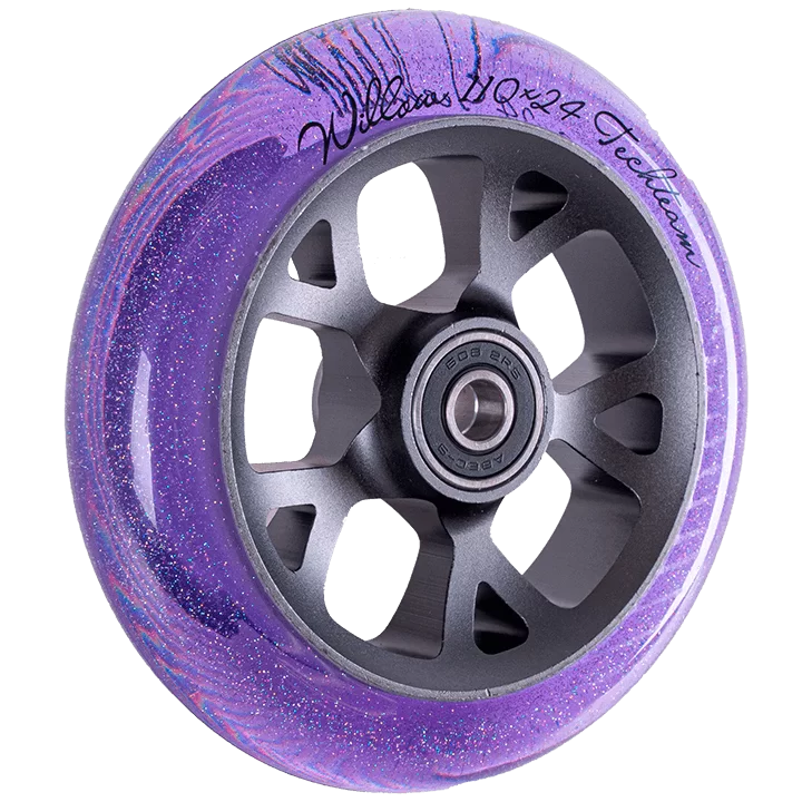 Реальное фото Колесо для самоката TechTeam X-Treme 110*24мм Willow purple от магазина СпортСЕ