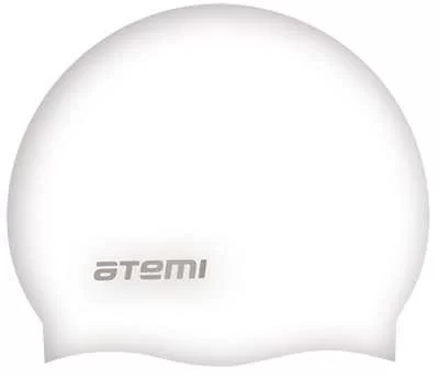 Реальное фото Шапочка для плавания Atemi SC108 силикон бел. от магазина СпортСЕ
