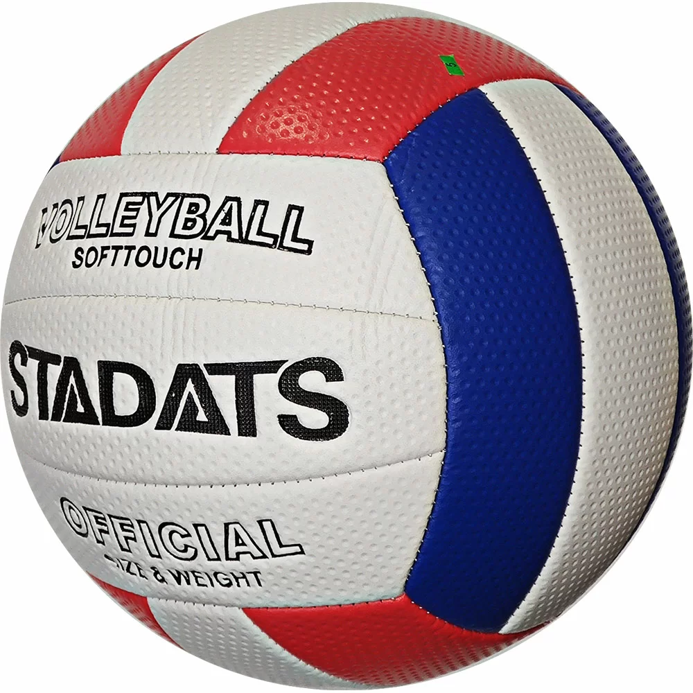 Реальное фото Мяч волейбольный E33489-2 PVC 290 гр красный/синий 10020177 от магазина СпортСЕ