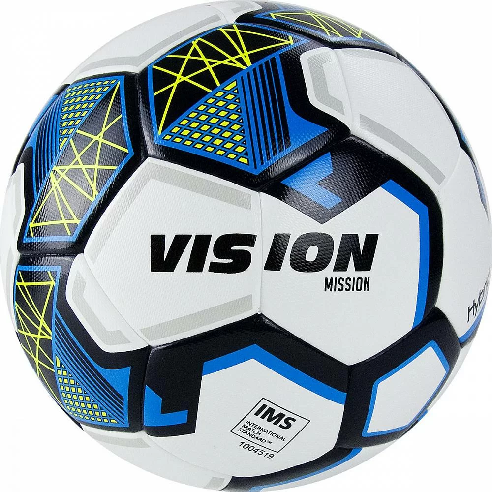 Реальное фото Мяч футбольный Torres Vision Mission №5 бел-синий FV321075 от магазина СпортСЕ