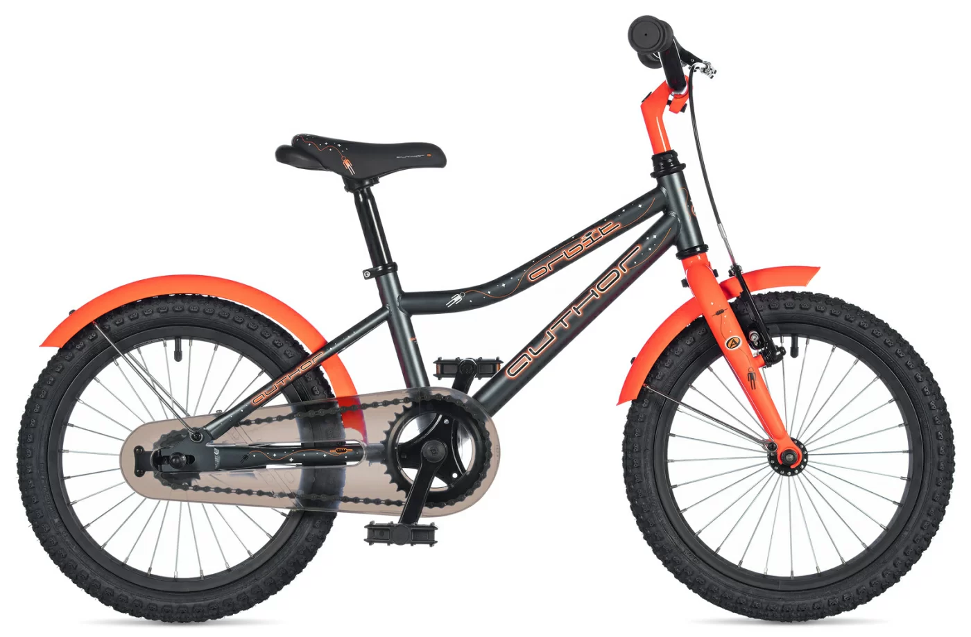 Реальное фото Велосипед детский AUTHOR Orbit 2020 Серо-оранжевый от магазина СпортСЕ