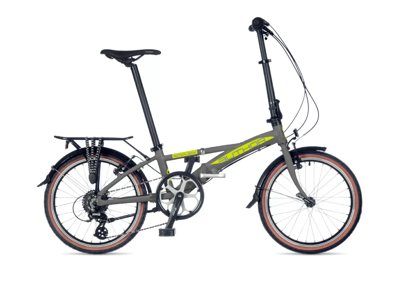 Реальное фото Велосипед AUTHOR Simplex 2021 Серебристо-салатовый от магазина СпортСЕ