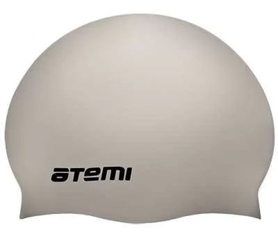 Реальное фото Шапочка для плавания Atemi TC308 Jr тонкий силикон серебро от магазина СпортСЕ