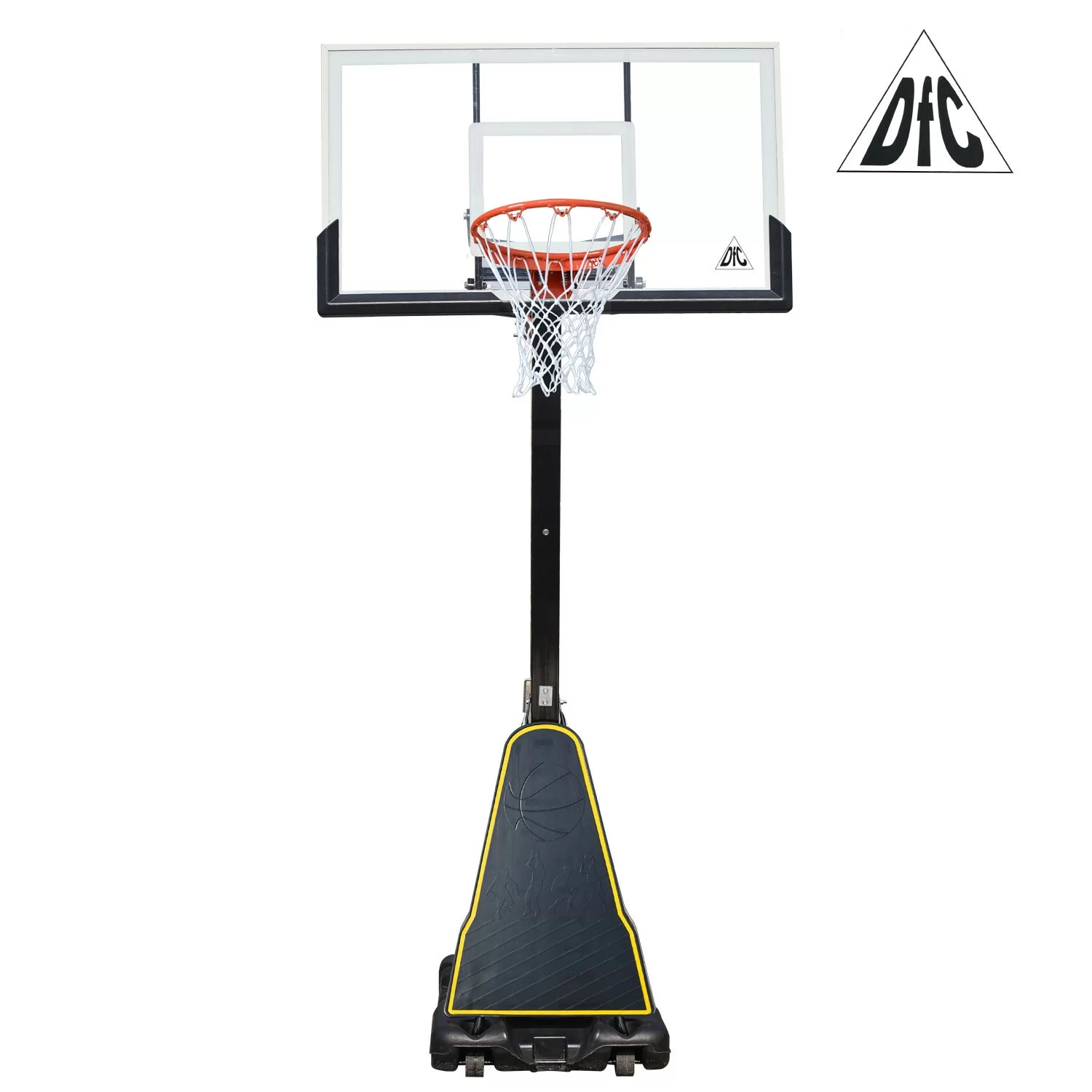 Реальное фото Баскетбольная мобильная стойка DFC STAND54G 136x80cm стеклo от магазина СпортСЕ