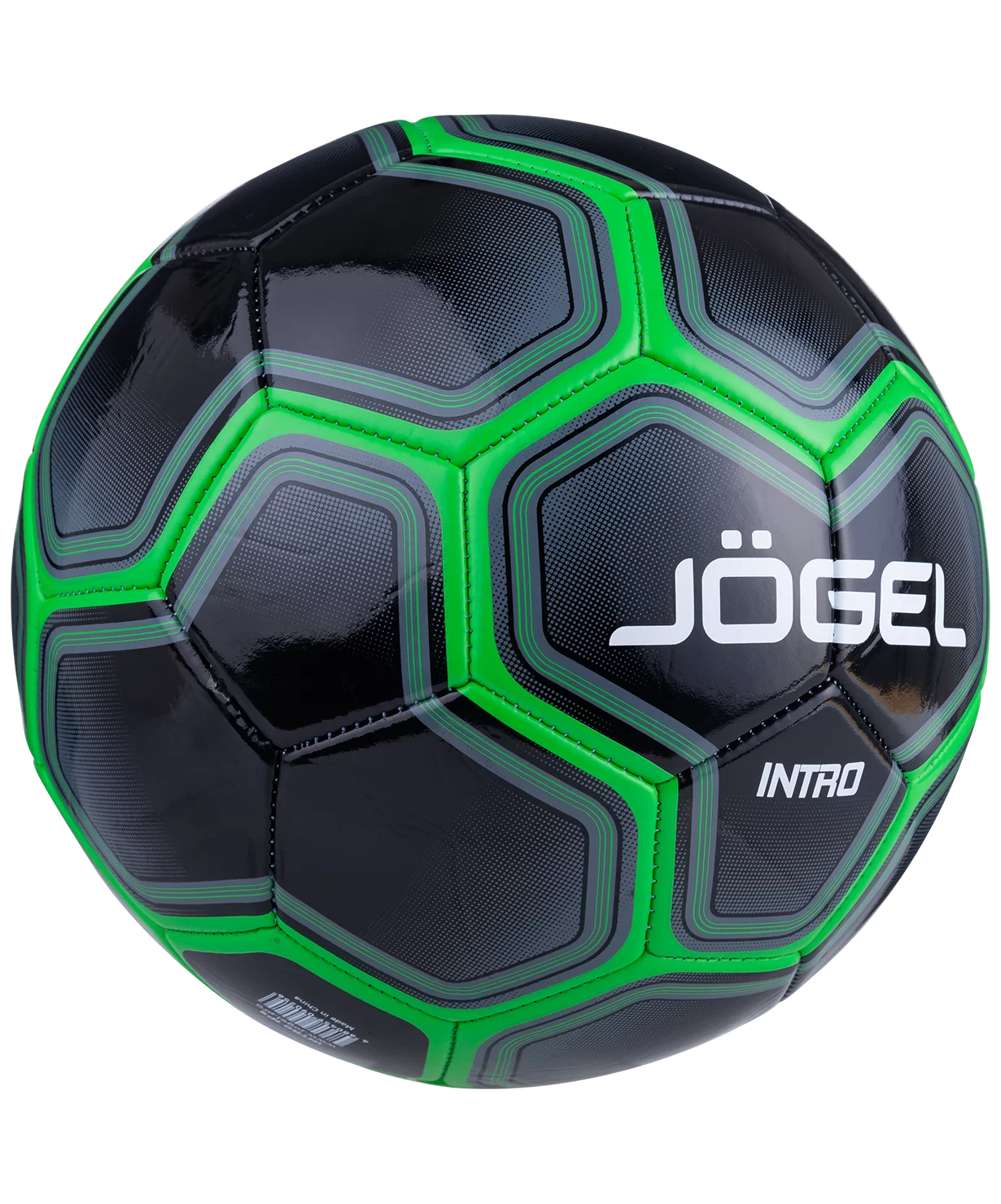Реальное фото Мяч футбольный Jögel Intro №5 черный (BC20) УТ-00017589 от магазина СпортСЕ