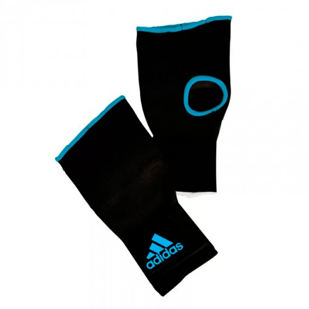 Реальное фото Перчатки внутренние Adidas Inner Gloves черн/синие L adiBP022 от магазина СпортСЕ