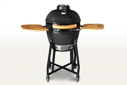 Керамический гриль-барбекю 18 дюймов (черный) (48см)