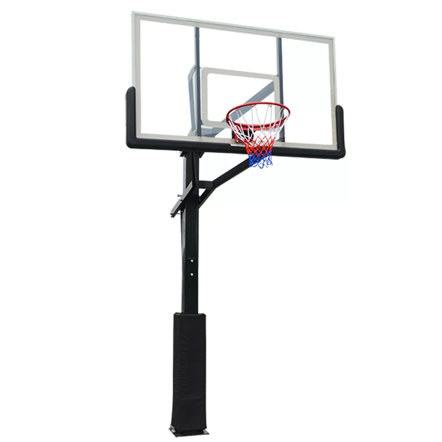 Реальное фото Баскетбольная стационарная стойка DFC ING72G 180x105CM стекло (четыре короба) от магазина СпортСЕ