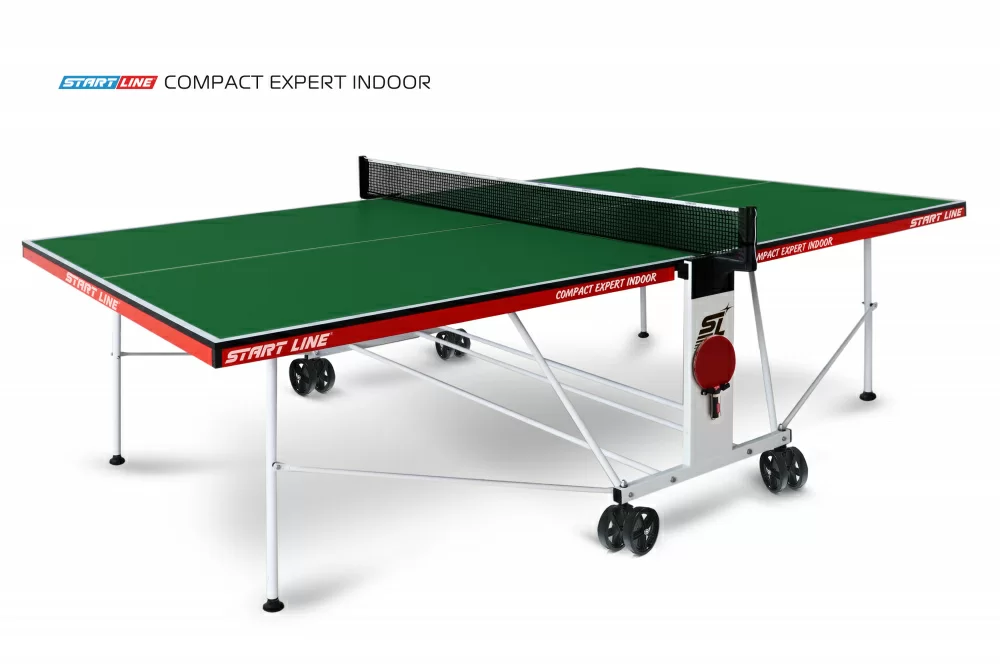 Реальное фото Теннисный стол Start Line Compact Expert Indoor green от магазина СпортСЕ
