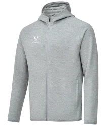 Худи на молнии JÖGEL ESSENTIAL Athlete Hooded FZ Jacket, серый, детский Худи на молнии JÖGEL ESSENTIAL Athlete Hooded FZ Jacket, серый, детский