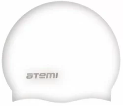 Шапочка для плавания Atemi SC108 силикон бел.