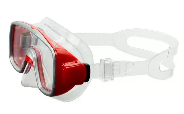 Реальное фото Маска для плавания Salvas Geo Mask р.Junior красный CA105S1RYSTH от магазина СпортСЕ
