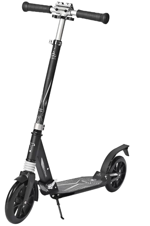 Реальное фото Самокат TechTeam City scooter (2022) grey от магазина СпортСЕ