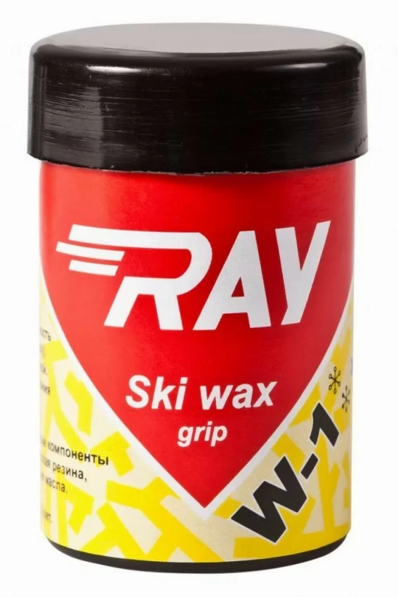 Реальное фото Мазь лыжная Ray W-1 +1..+4°C синтетическая 35 г желтая W-1 от магазина СпортСЕ