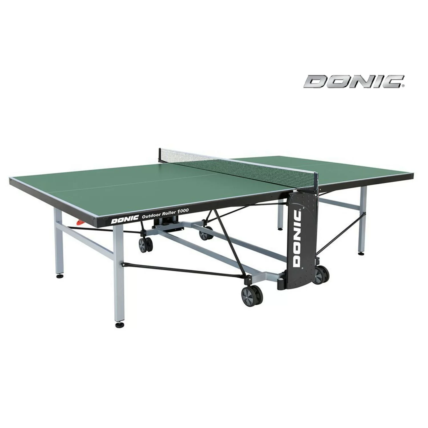 Реальное фото Теннисный стол DONIC OUTDOOR ROLLER 1000 GREEN 230291-G от магазина СпортСЕ