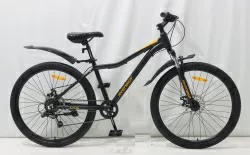 Велосипед 26" AVENGER A261D, черный/оранжевый (2024)