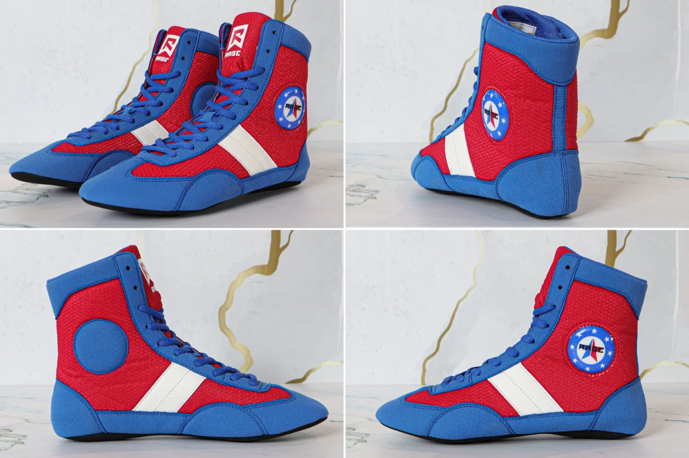  Самбовки Rage замша комбинированный синий по низким ценам в Томске и Северске