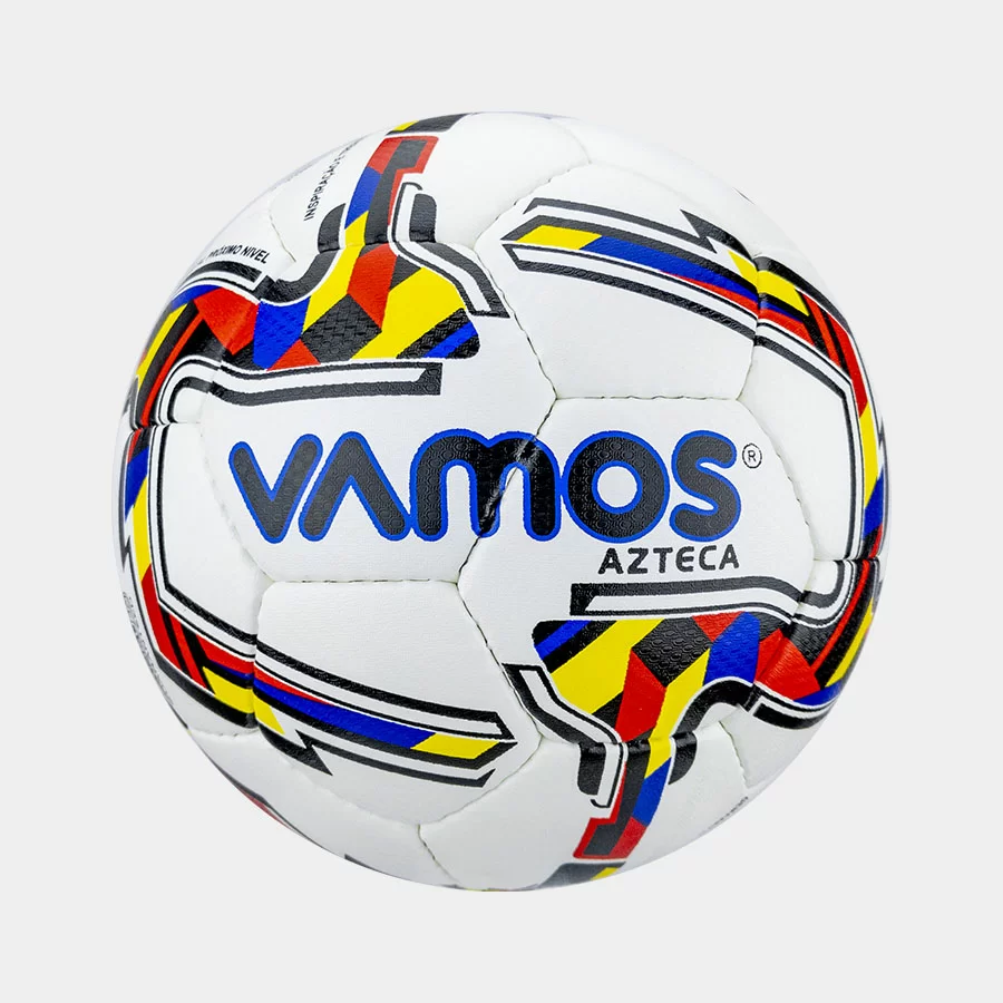 Реальное фото Мяч футбольный Vamos Azteka №4 32П ручная сшивка BV 4028-AMI от магазина СпортСЕ