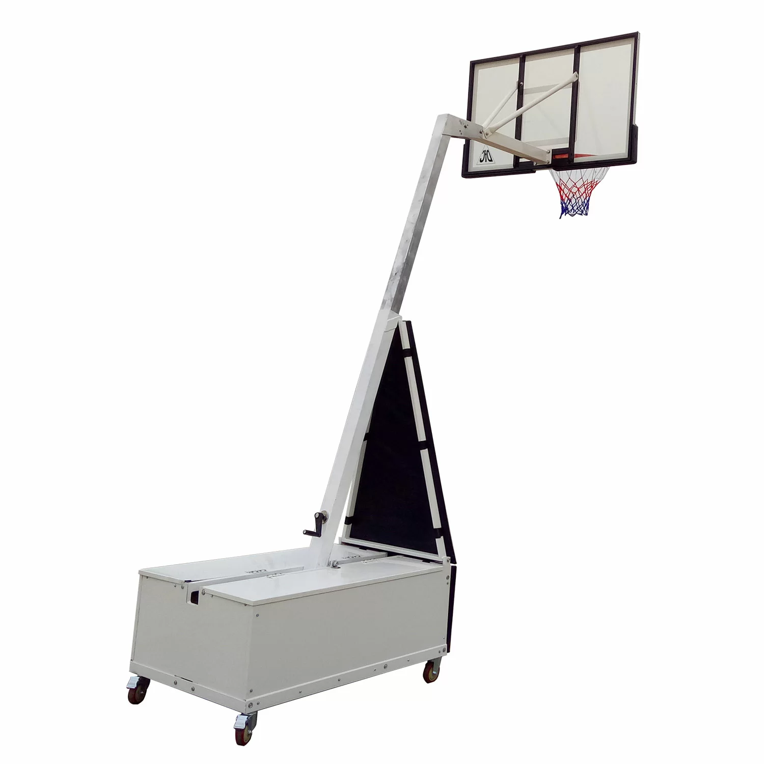 Реальное фото Баскетбольная мобильная стойка DFC STAND56SG 143x80CM поликарбонат (3кор) от магазина СпортСЕ
