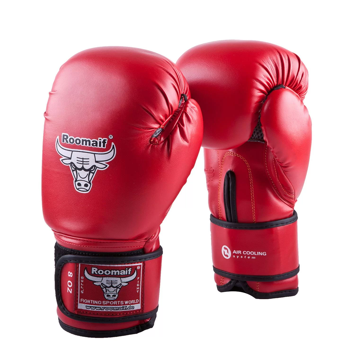 Реальное фото Перчатки боксерские Roomaif RBG-139 Dyex красные от магазина СпортСЕ