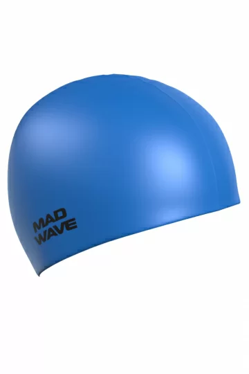 Реальное фото Шапочка для плавания Mad Wave Ligh Big L blue M0531 13 2 03W от магазина СпортСЕ