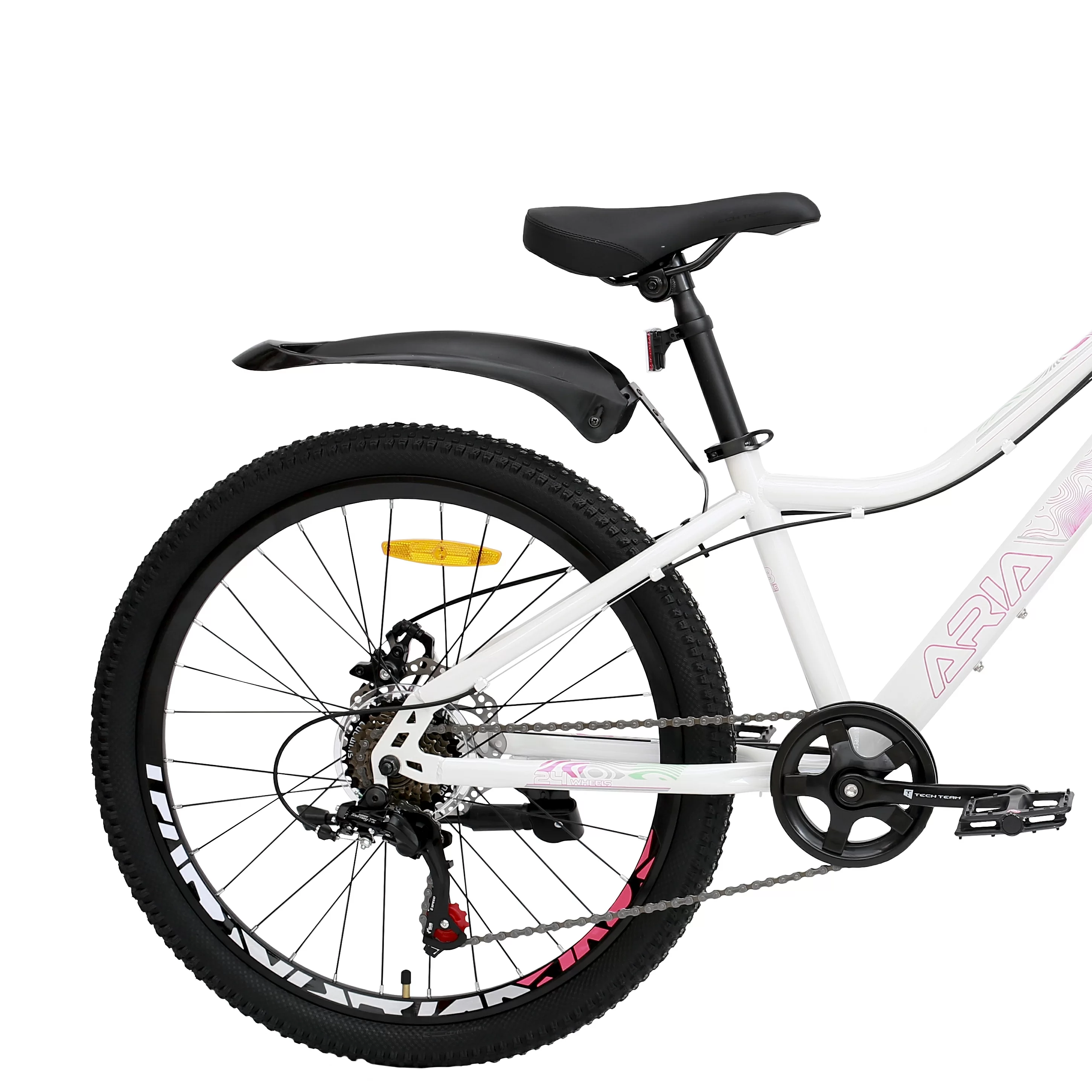 Реальное фото Велосипед TechTeam Aria 22" (2024) белый от магазина СпортСЕ