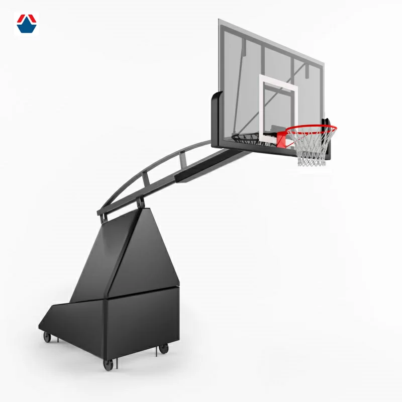 Реальное фото Стойка баскетбольная мобильная складная вылет 2300 с комплектацией (Эксклюзив) от магазина СпортСЕ