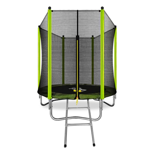 Реальное фото ARLAND Батут  6FT с внешней страховочной сеткой и лестницей (Light green) (СВЕТЛО-ЗЕЛЕНЫЙ) от магазина СпортСЕ