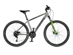 Велосипед AUTHOR Solution 2024 Серебристо-чёрно-салатовый