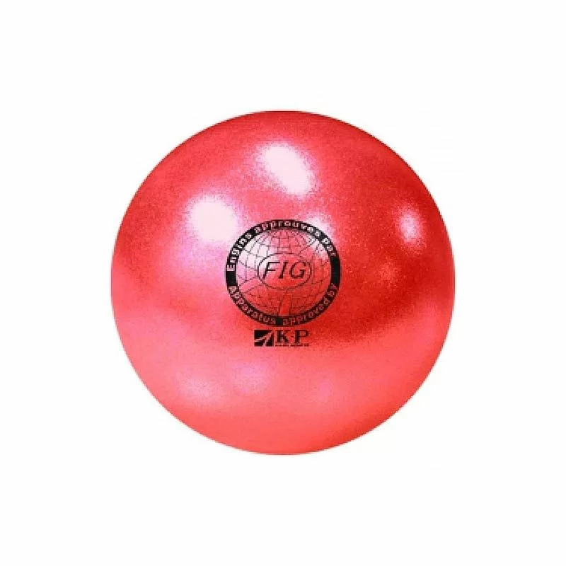 Реальное фото Мяч для художественной гимнастики 20 см 410 г красный KP-0715 от магазина СпортСЕ