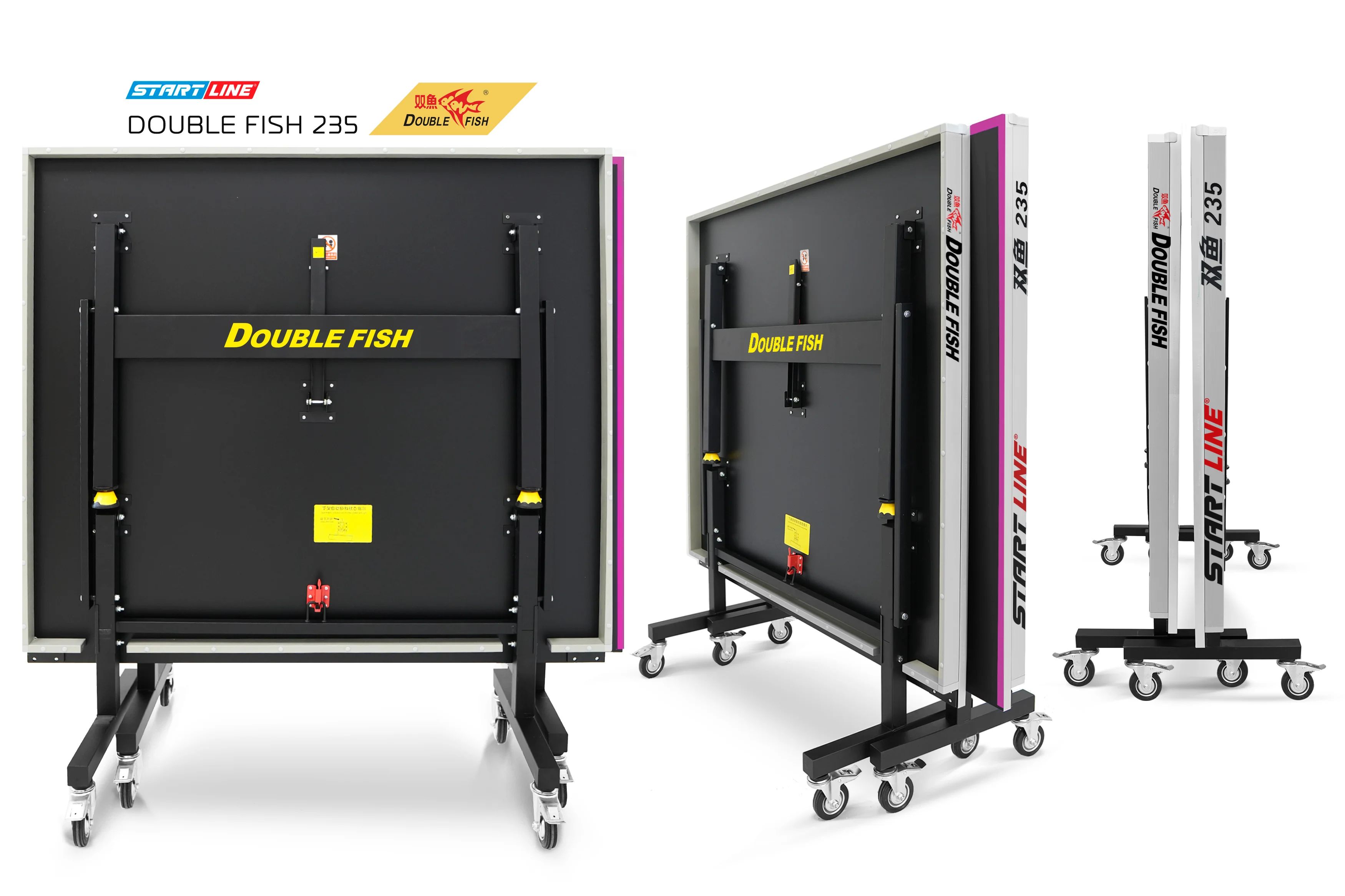  Стол теннисный Double Fish 235 черный по низким ценам в Томске и Северске