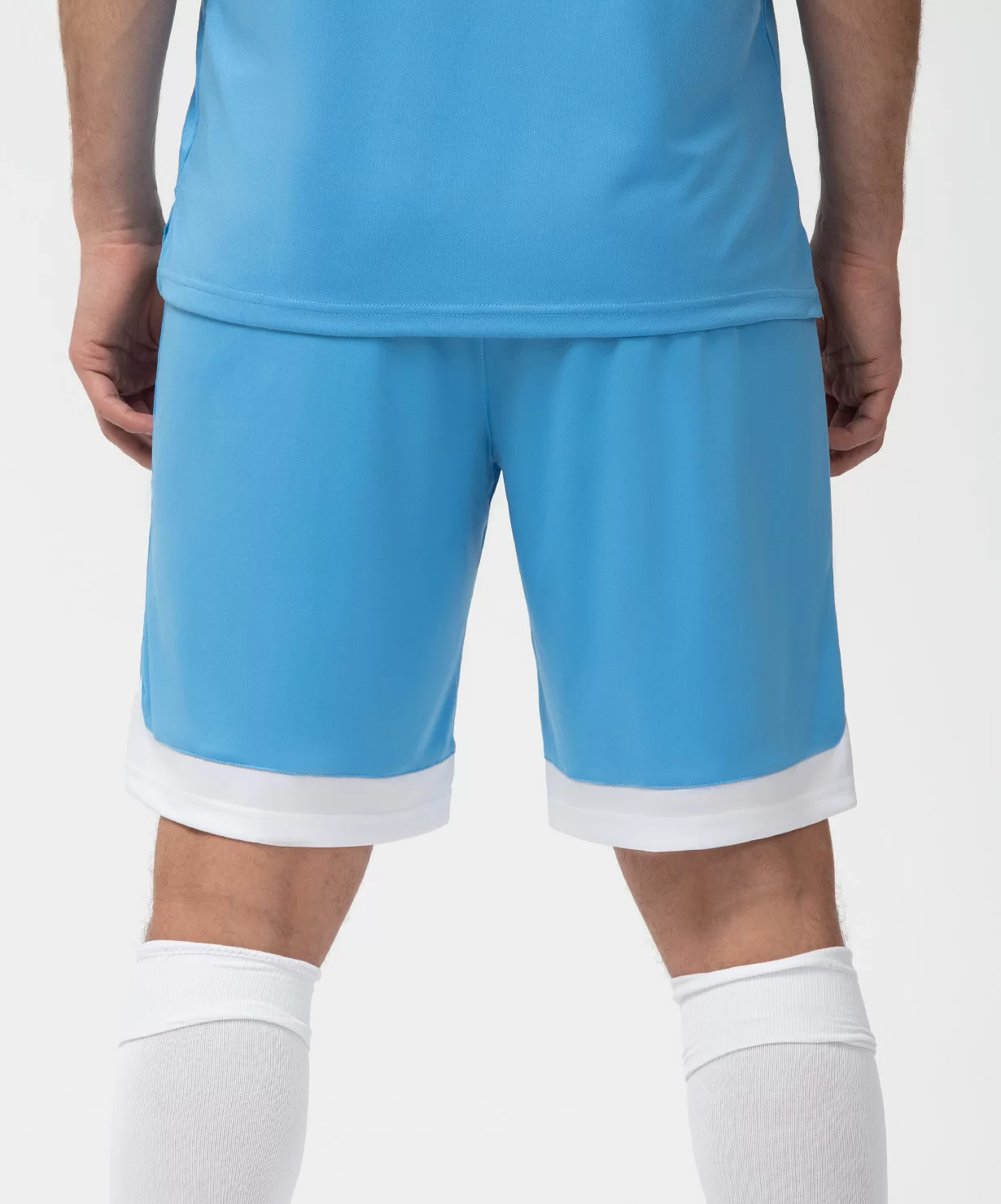 Реальное фото Шорты игровые DIVISION PerFormDRY Union Shorts, голубой/белый/белый от магазина СпортСЕ