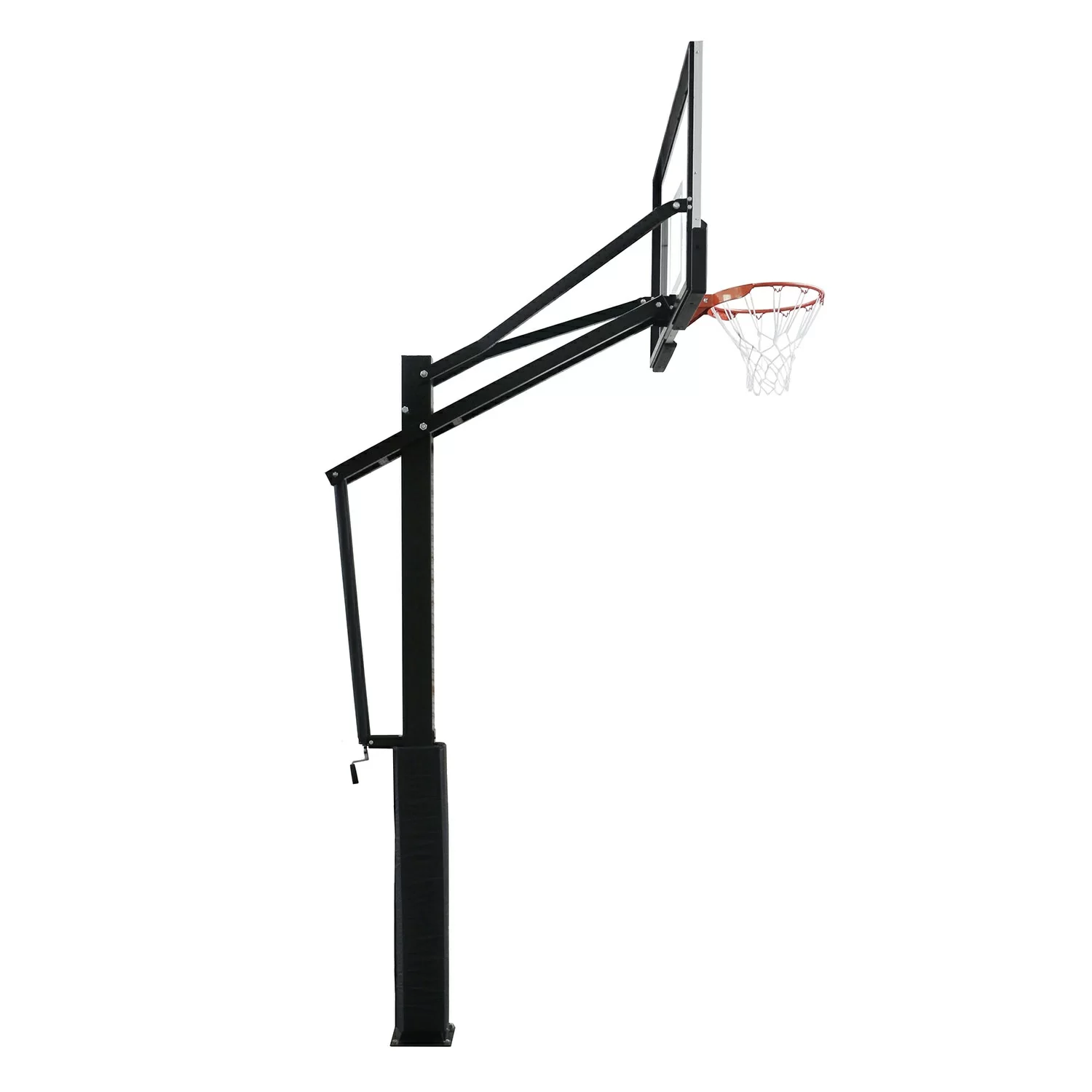 Реальное фото Баскетбольная стационарная стойка DFC ING60U 152x90см (четыре короба) от магазина СпортСЕ