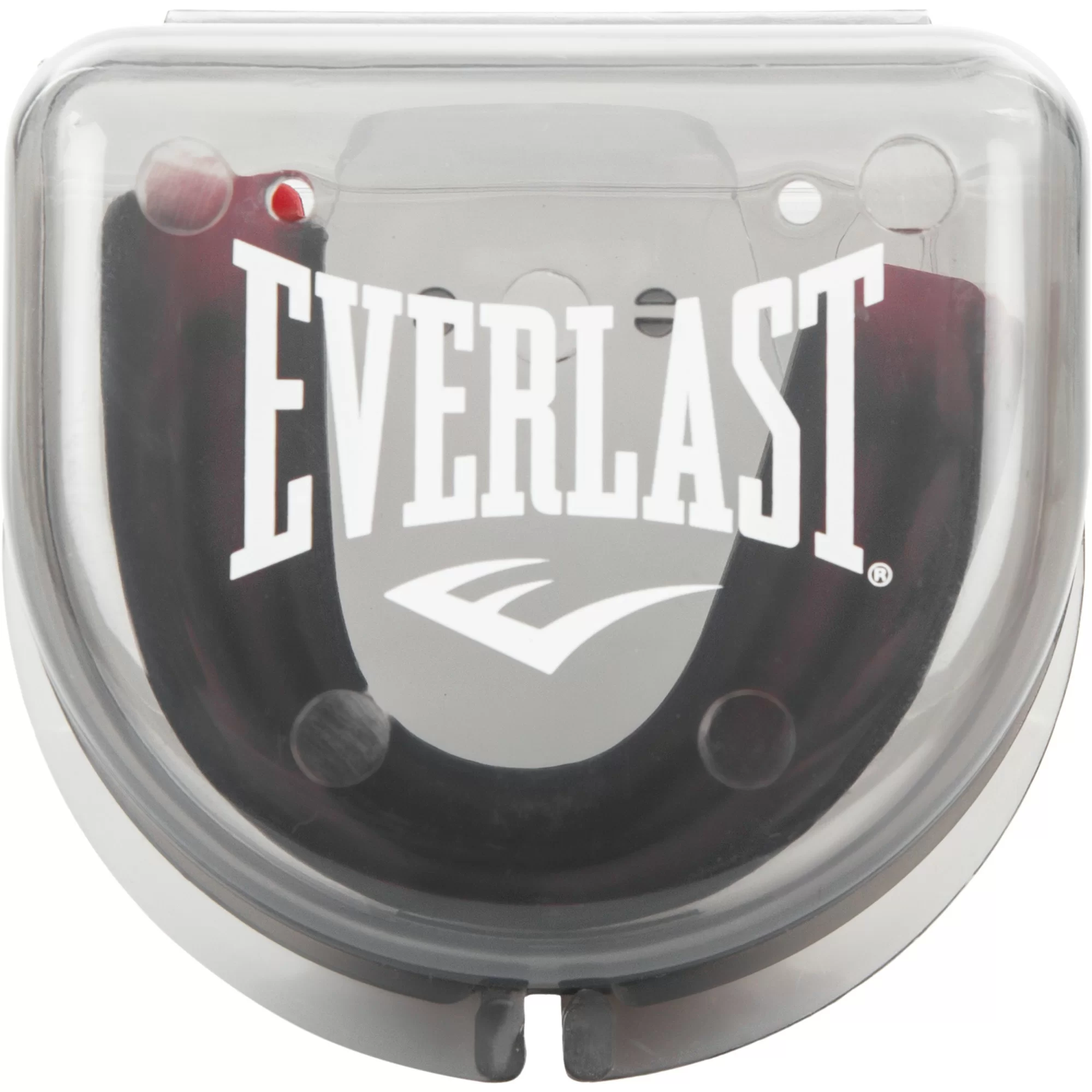 Реальное фото Капа одночелюстная Everlast EverShield красн/прозр. 1400003 от магазина СпортСЕ