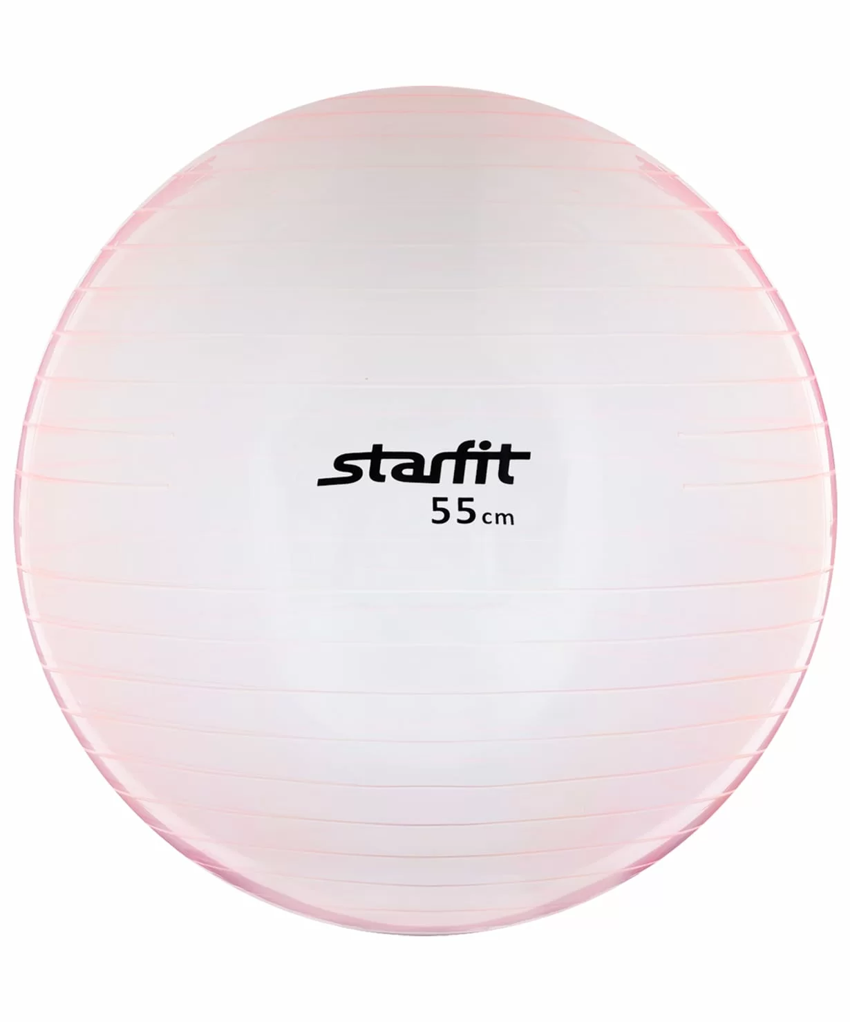 Реальное фото Фитбол 55см StarFit GB-105 прозрачный розовый 1/10 9048 от магазина СпортСЕ