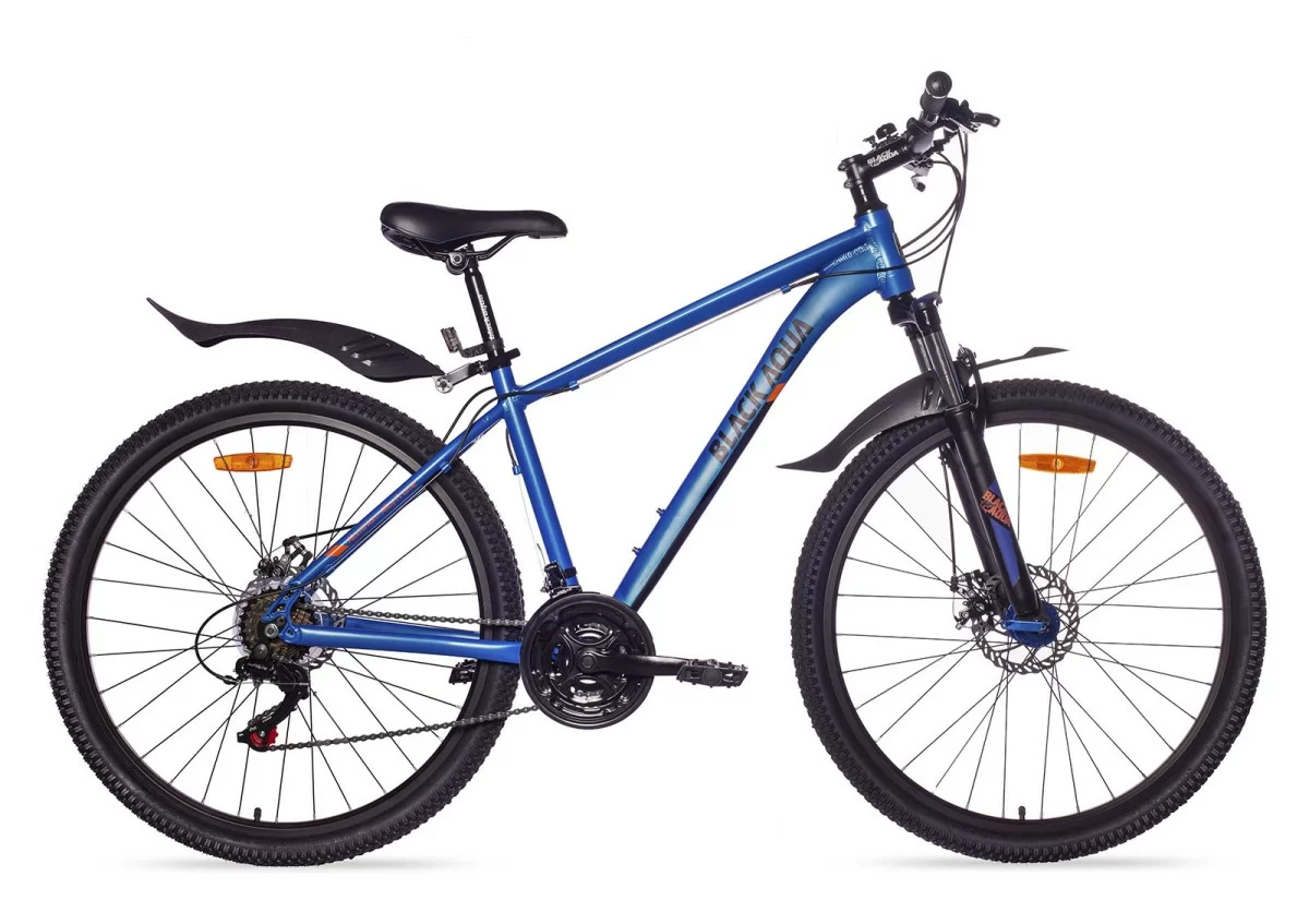 Реальное фото Велосипед Black Aqua Cross 2782 MD matt 27.5" (РФ) синий GL-402DTR от магазина СпортСЕ
