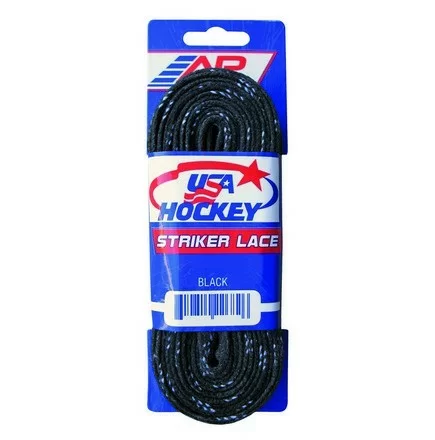 Реальное фото Шнурки хоккейные 108"-274см с пропиткой A&R Pro Stock Waxed black 2569 от магазина СпортСЕ