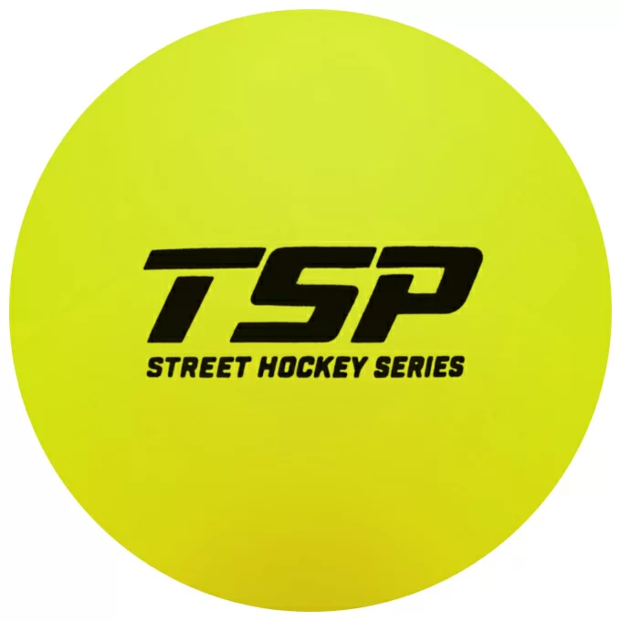 Реальное фото Мяч для стрит-хоккея TSP Street Hockey Ball (для t ниже 0C) yellow 0003371 от магазина СпортСЕ