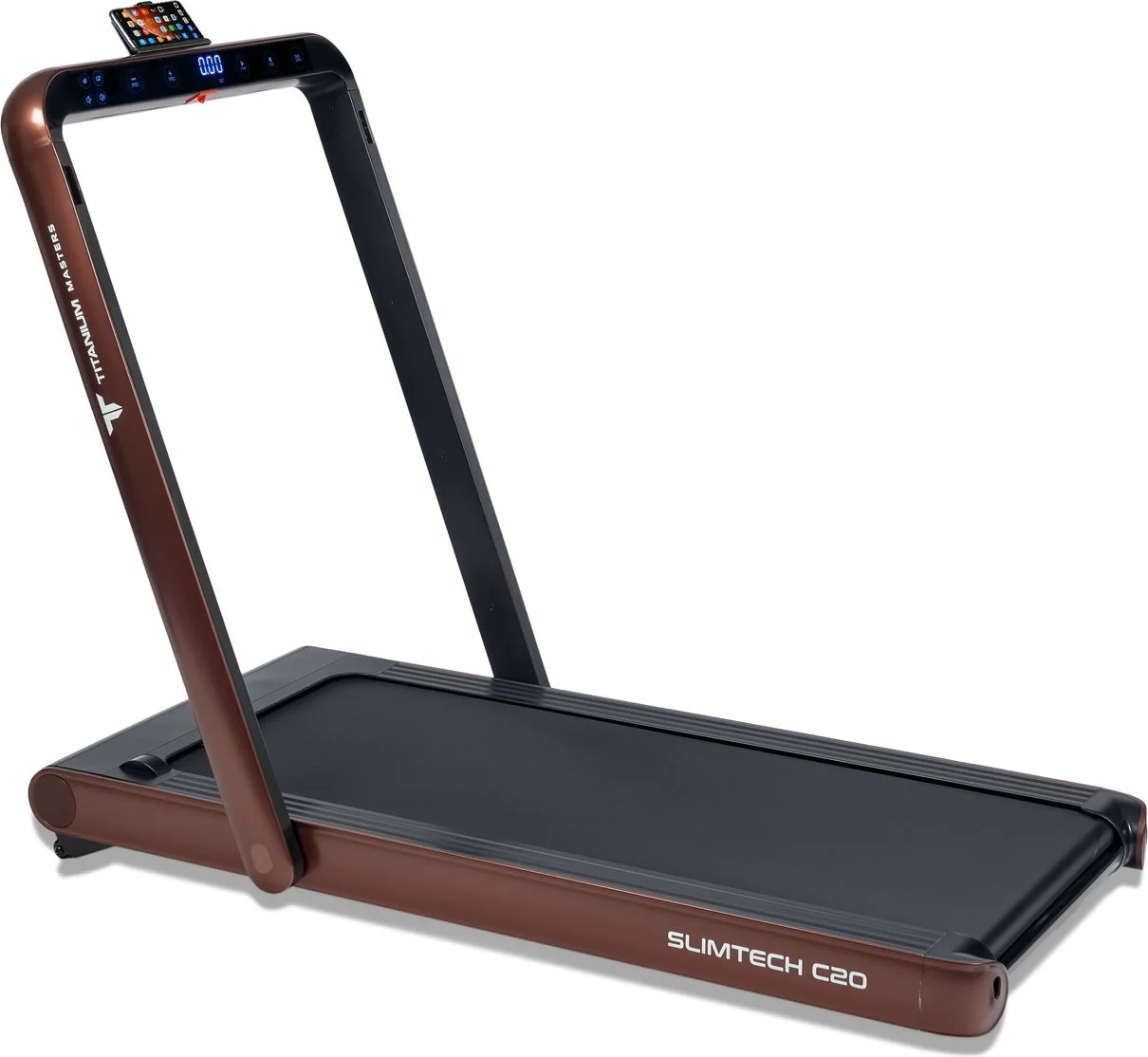  Беговая дорожка Titanium Masters Slimtech C20, коричневая по низким ценам в Томске и Северске