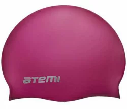 Шапочка для плавания Atemi SC104 силикон вишневая