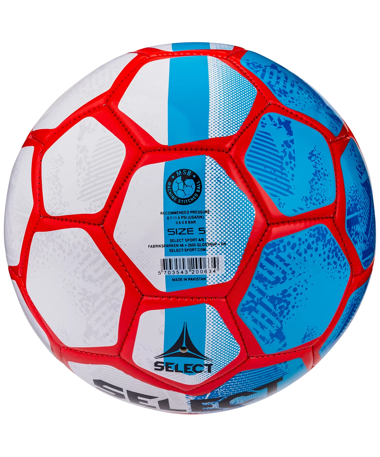 Реальное фото Мяч футбольный Select Classic №5 синий/белый/красный от магазина СпортСЕ