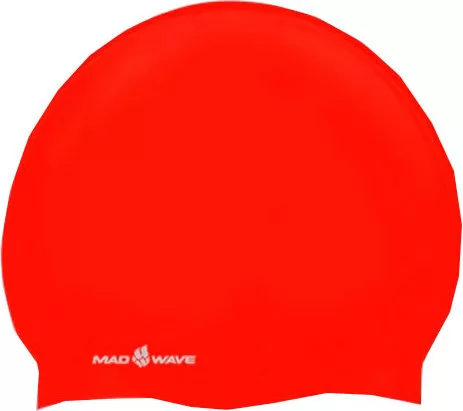 Реальное фото Шапочка для плавания Mad Wave Silicone Junior red M0547 01 0 05W от магазина СпортСЕ