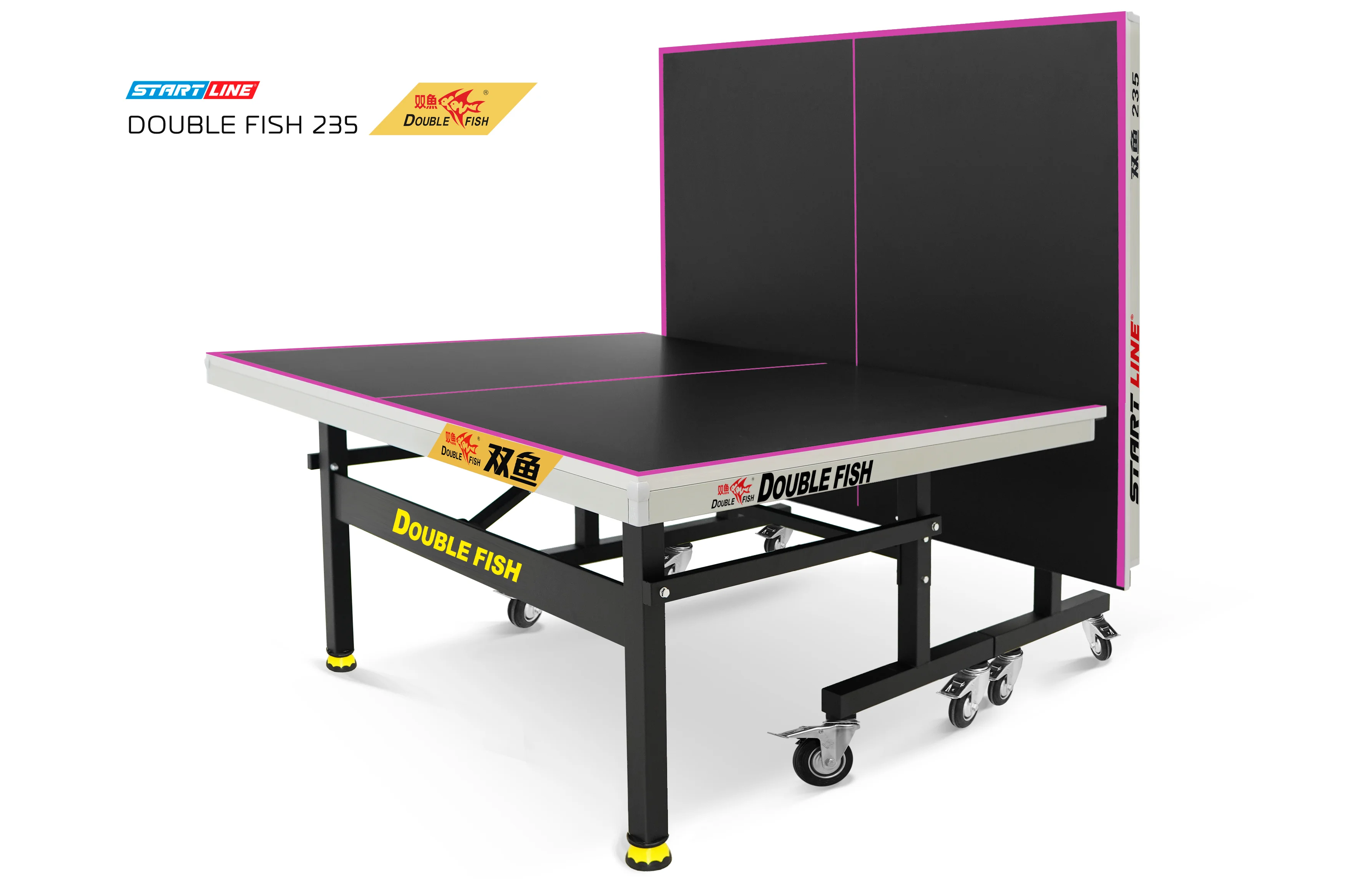  Стол теннисный Double Fish 235 черный по низким ценам в Томске и Северске