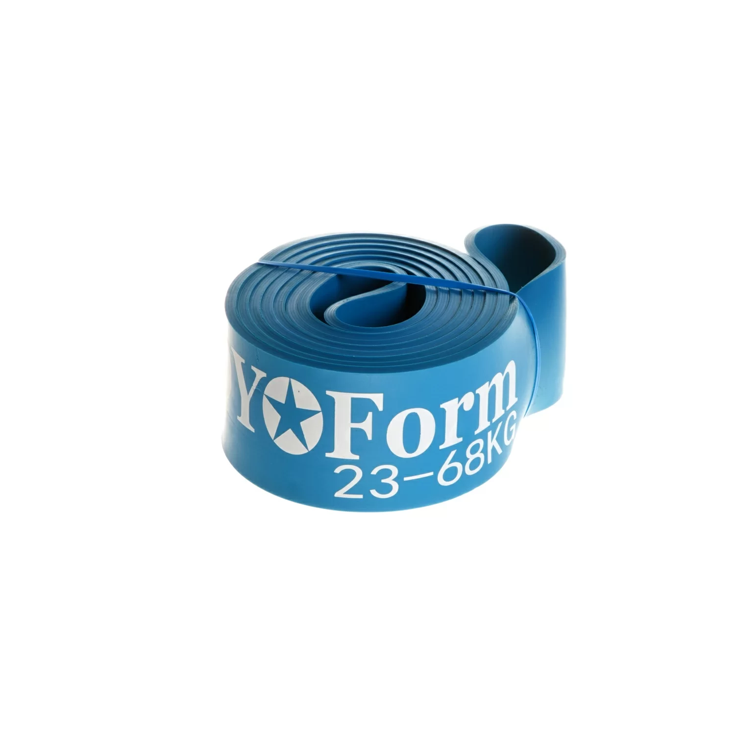 Реальное фото Эспандер петля резиновая 208 * 5.5 * 0.45 см, 23-68 кг Body Form синий BF-RL55 от магазина СпортСЕ
