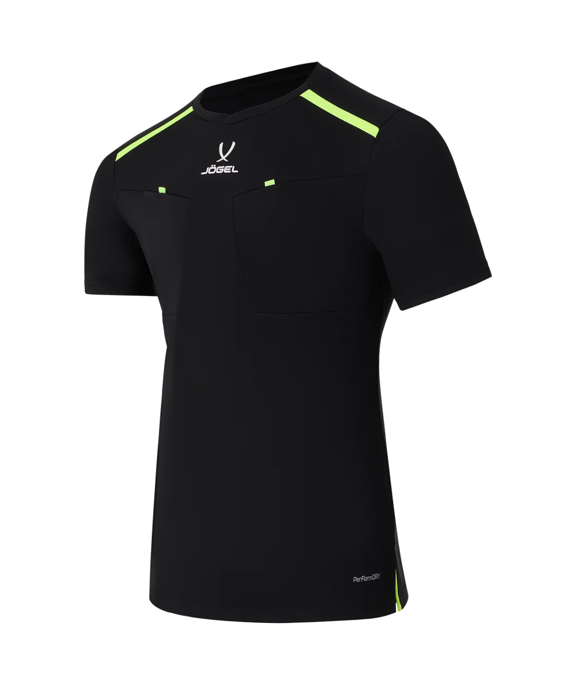  Футболка судейская DIVISION PerFormDRY Referee Tee, черный по низким ценам в Томске и Северске