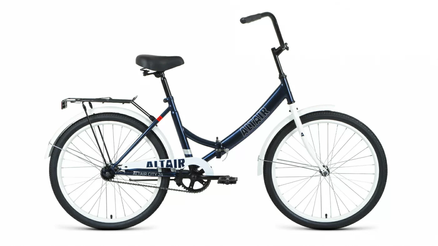 Реальное фото Велосипед Altair City 24 скл (2022) темно-синий/серый RBK22AL24009 от магазина СпортСЕ